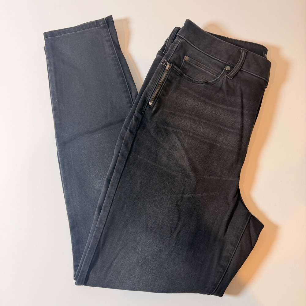 Simply Vera Vera Wang High Rise Skinny Jeans Washed Black Super Stretchy Size 12 - Picture 4 of 8
